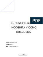 El Hombre Como Incógnita y Como Búsqueda