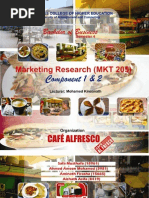 Marketing Research Group Assignment: Component 1 and 2