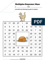 Worksheet Works Multiples Sequence Maze 1