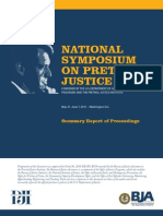 National Symposium On Pretrial Justice: Summary Report of Proceedings