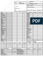 Commercial Call Sheet