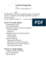 EEE 3 Elementary Electrical Engineering: Prereq: Math 54 & Phys 72 Credit: 3 Units