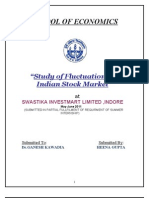 Study of Fluctuations in Stock Market