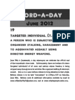 Word-A-Day Flyer For Targeted Individual