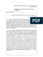 Ensayo Sobre El Derecho A La Comunicación, Las TICs y La Construcción Del Relato