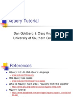 Xquery Tutorial: Dan Goldberg & Craig Knoblock University of Southern California