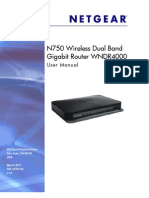 N750 Wireless Dual Band Gigabit Router WNDR4000: User Manual