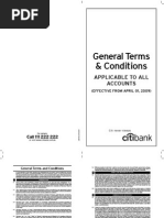 General Terms & Conditions: Applicable To All Accounts