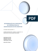 A.L 2.3 - Determinação Coeficiente Temperatura Resistividade Condutor