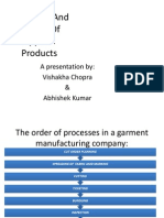 Spreading and Cutting of Apparel Products