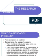 Defining The Research Problem