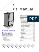 Owner's Manual: Bottom Freezer Refrigerator