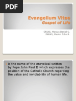 Evangelium Vitae: Gospel of Life