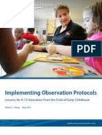 Implementing Observation Protocols