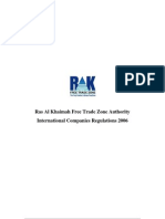 RAK International Companies Regulations 2006