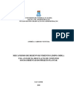 DISSERTAÇÃO MESTRADO - Regulação de Conflitos Socioambientais No Projeto de MDL Da Plantar SA - Andréa Cardoso Ventura