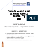 Curso Manejo de Armas 19/05/2012