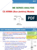 Time Series Analysis: C5 ARIMA (Box-Jenkins) Models