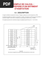 Exemple de Calcul Mur de Refend D'un Bâtiment D'habitation-Cet