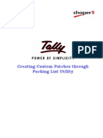 Creating Custom Patches - Tally - NET Services - Tally TDL - Tally Synchronisation