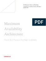 Maximum Availability Architecture: Oracle Best Practices For High Availability