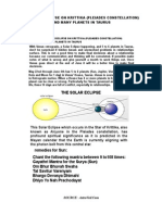 The Solar Eclipse On Krittika (Pleiades Constellation) and Many Planets in Taurus