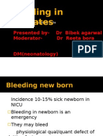 Bleeding in A Neonate