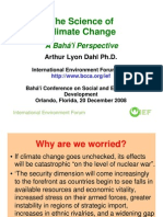 The Science of Climate Change: A Bahá'í Perspective