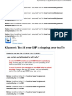 Glasnost: Test If Your ISP Is Shaping Your Traffic: Are Certain Ports Blocked For All Traffic?