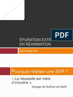 Epuration Extrarénale en Réanimation 