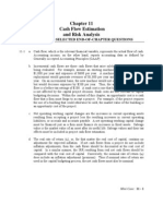 Cash Flow Estimation and Risk Analysis: Answers To Selected End-Of-Chapter Questions