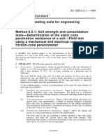 As 1289.6.5.1-1999 Methods of Testing Soils For Engineering Purposes Soil Strength and Consolidation Tests