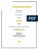 Performance of Venture Capital Funded Projets in India: A Project Report Under The Guidance of