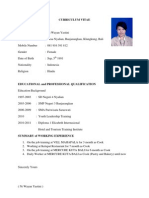 Curriculum Vitae Personal Details