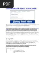 Menú Desplegable Jquery Al Estilo Google