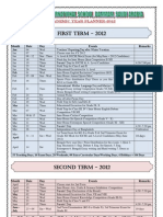 Academic Year Planner - 2012