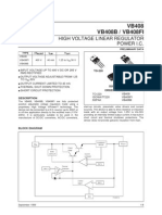 VB408 High Voltage Regulator 40ma