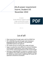 DP Capability & Power Requirement M. Vuorre, Student Uis November 2010