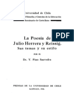 La Poesía de Julio Herrera y Reissig. Sus Temas y Su Estilo. (1932)