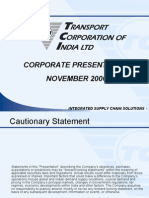 Corporate Presentation November 2006: Integrated Supply Chain Solutions