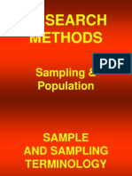 Research Methods: Sampling & Population