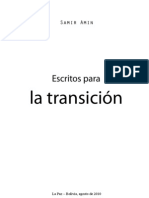 Samir Amin, Escritos para La Transicion