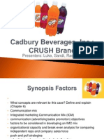 Cadbury Beverages, Inc V3a Rae