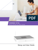 Modem Thompson TG782 Setup User Guide en