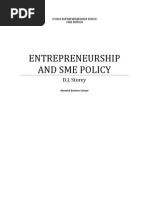 Storey - Entrepreneurship and SME Policy