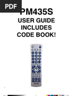 User Guide Includes Code Book!: PM435 Trilingual Front Cover Art