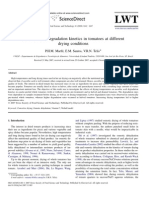 Ascorbic Acid Degradation Kinetics in Tomatoes at Different Drying Conditions