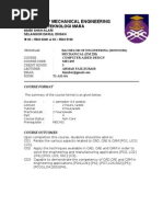 Mec435 Course Outline