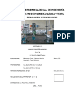 Informe N° 3 Universidad Nacional de Ingenieria Facultad de Ingenieria Quimica y Textil