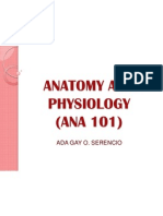 Anatomy and Physiology (ANA 101) : Ada Gay O. Serencio